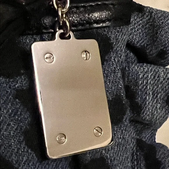 Dolce Gabbana Wristlet Clutch in Denim Blue Leopard Print - Picture 4 of 9